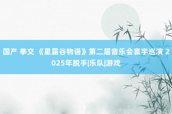 国产 拳交 《星露谷物语》第二届音乐会寰宇巡演 2025年脱手|乐队|游戏