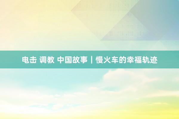 电击 调教 中国故事｜慢火车的幸福轨迹